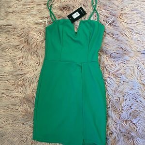 Green Semi-Formal Mini Dress